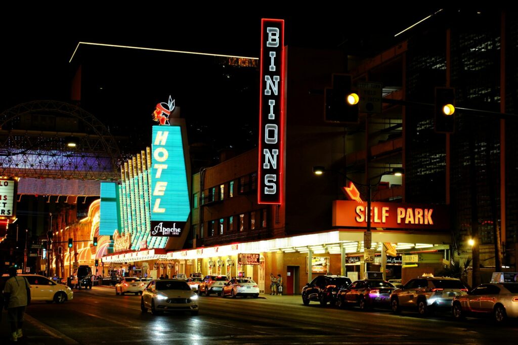 A Las Vegas parking area indicating illegal parking signs. — reasons for towing Las Vegas