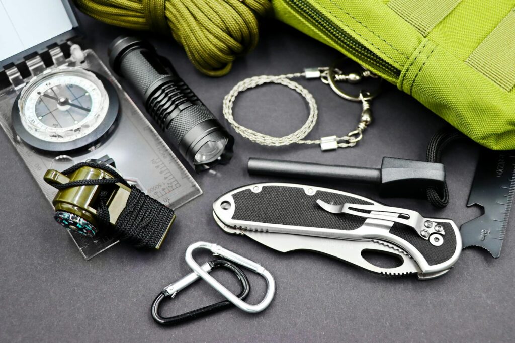 An emergency kit for cars displayed with essential items for breakdowns. — car breakdown las vegas