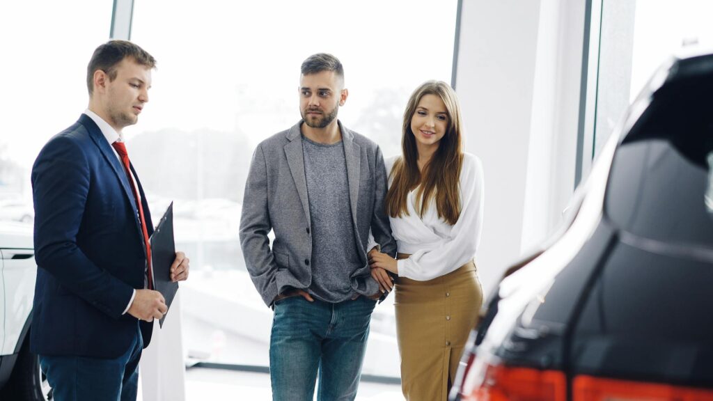 An image depicting a person discussing towing services with a representative — find cheap towing Las Vegas