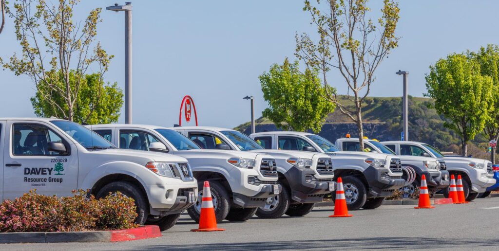 Photo of a towing company’s fleet to highlight their equipment. — choose cheap towing Las Vegas